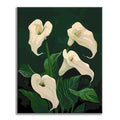 Blooming White Calla Lilies - Paint by Numbers