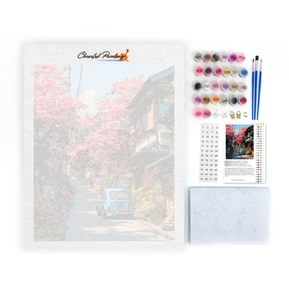Blossom Street Car - Paint by Numbers