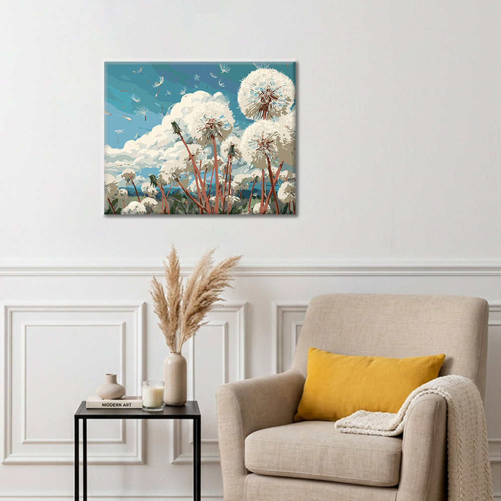 Dandelion Field - Paint by Numbers