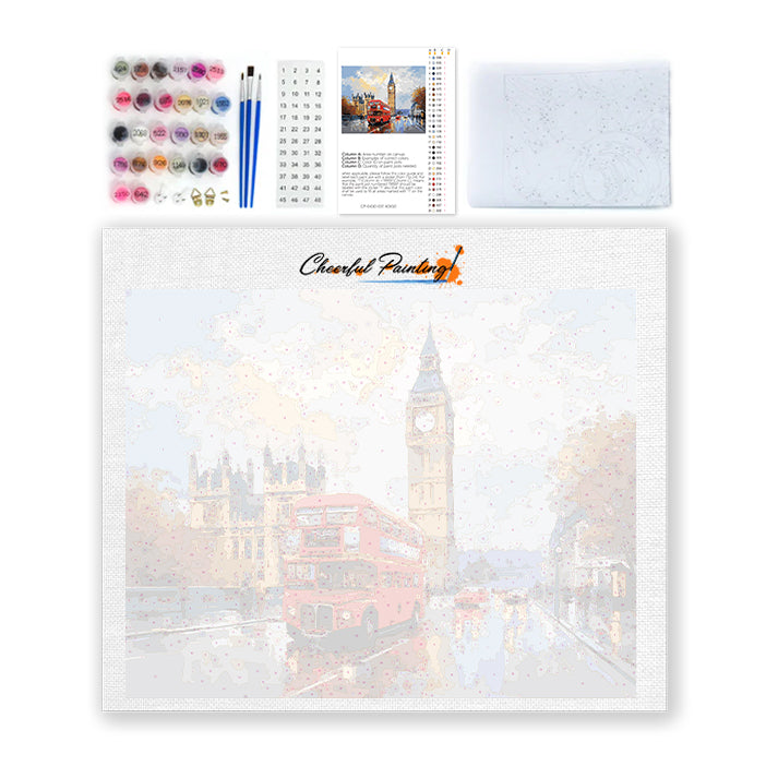 London Red Route - Paint by Numbers
