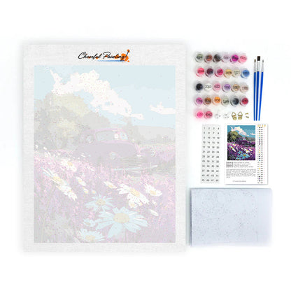 Purple Field Ride - Paint by Numbers