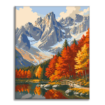 Autumn Reflection - Paint by Numbers