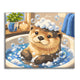 Bathing Otter - Paint by Numbers