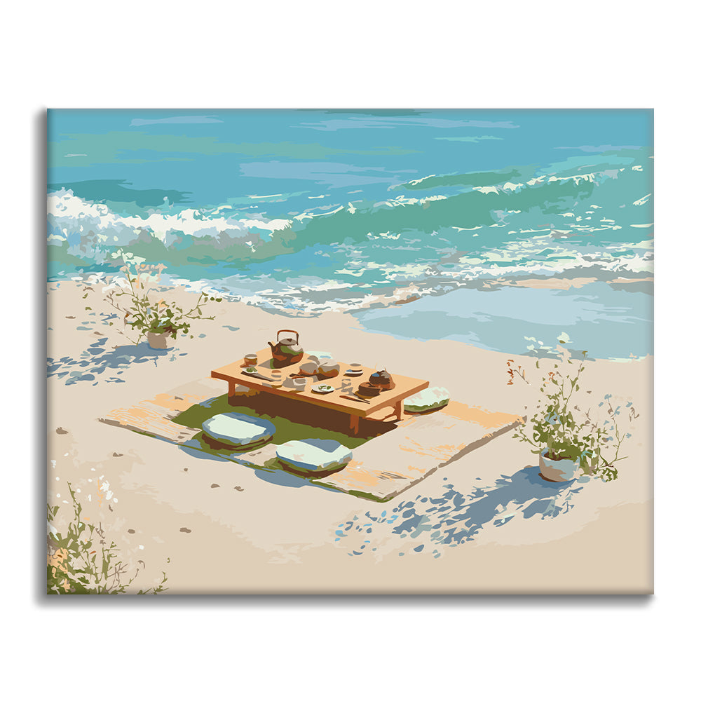 Beachside Tea - Paint by Numbers