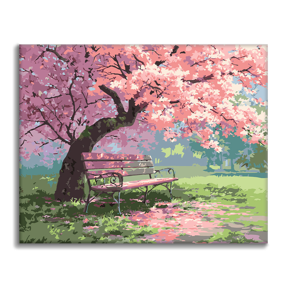 Blossom Bench - Paint by Numbers