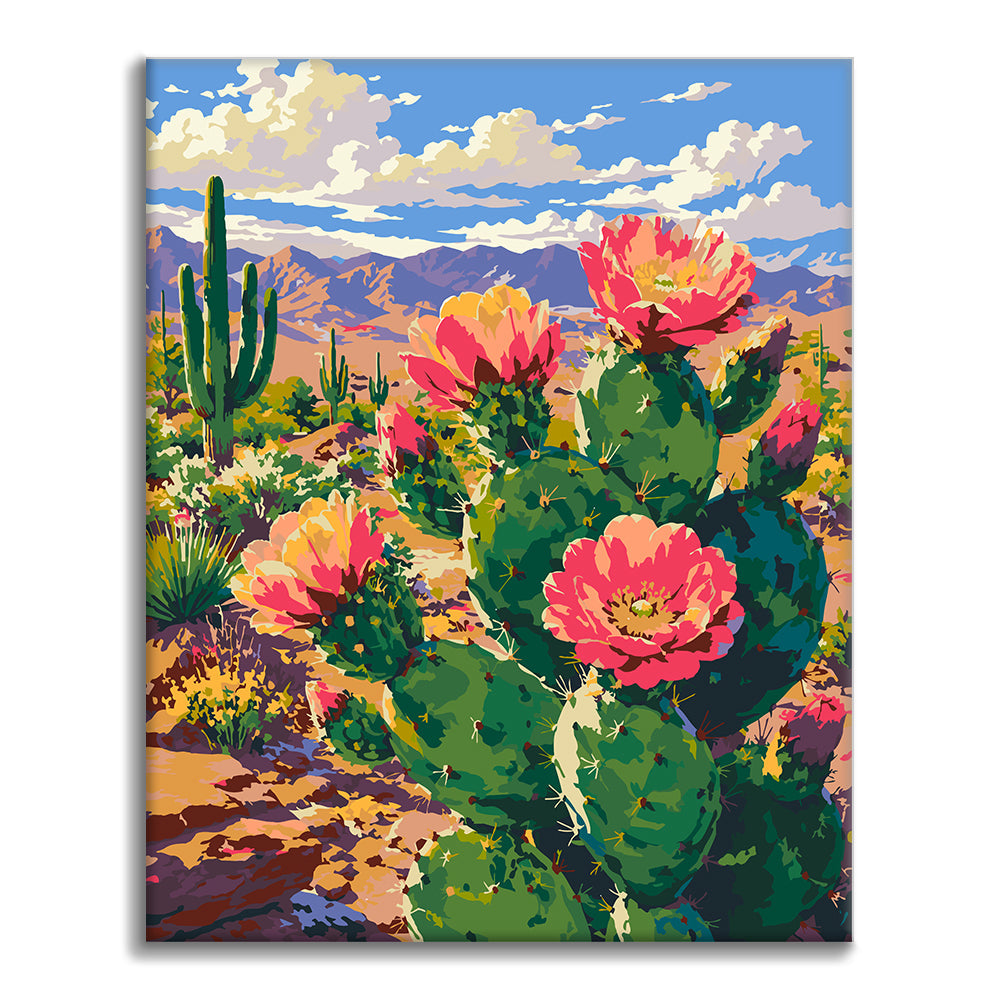 Cactus Flower - Paint by Numbers