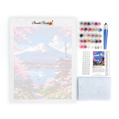 Cherry Blossom View - Paint by Numbers