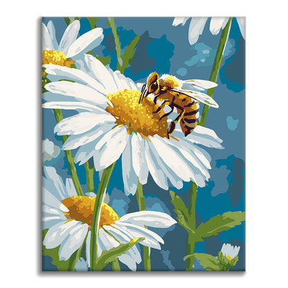 Daisies and Bees - Paint by Numbers