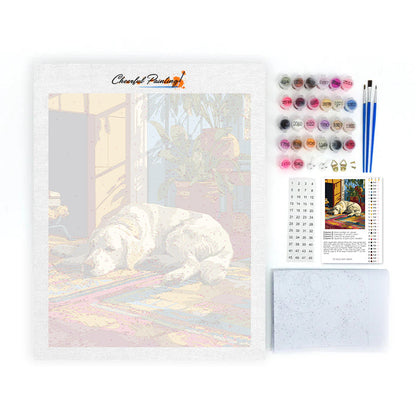 Lazy Golden Retriever - Paint by Numbers
