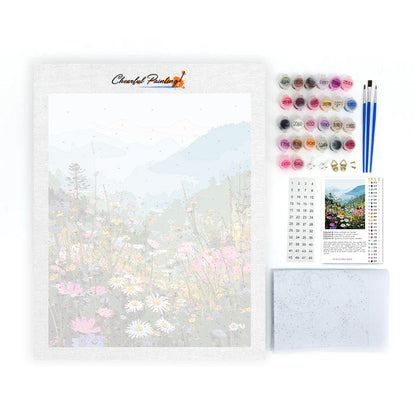 Mountain Bloom - Paint by Numbers