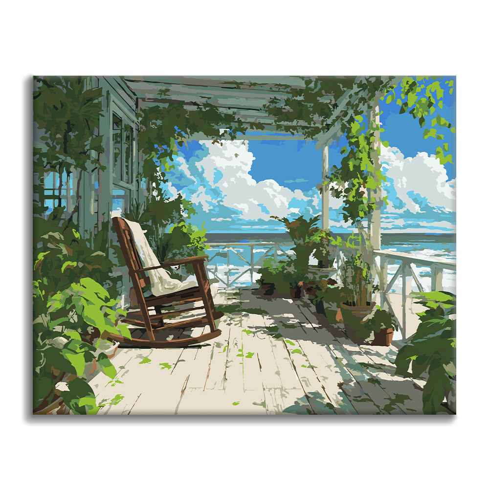 Seaside Porch - Paint by Numbers