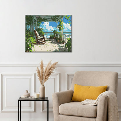 Seaside Porch - Paint by Numbers