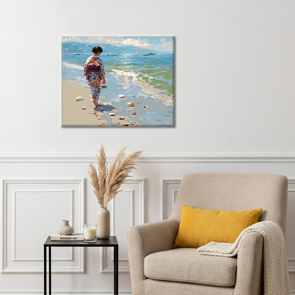 Shoreline Stroll - Paint by Numbers