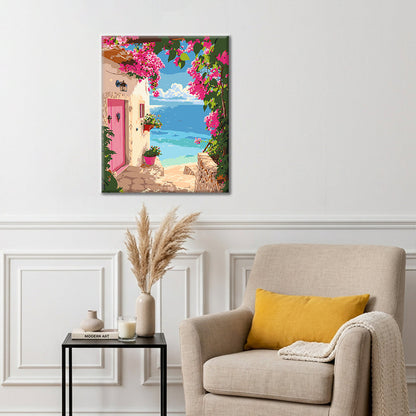 Sunset Coastal Path - Paint by Numbers
