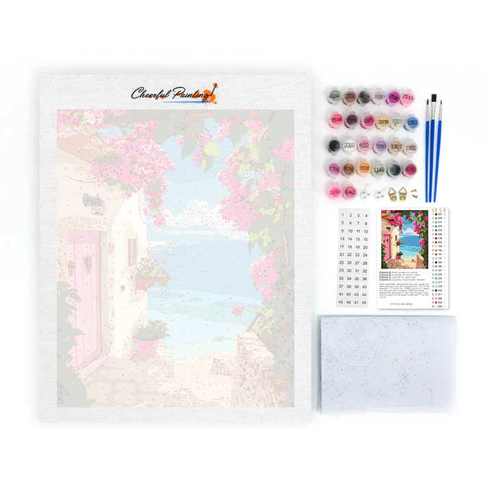 Sunset Coastal Path - Paint by Numbers
