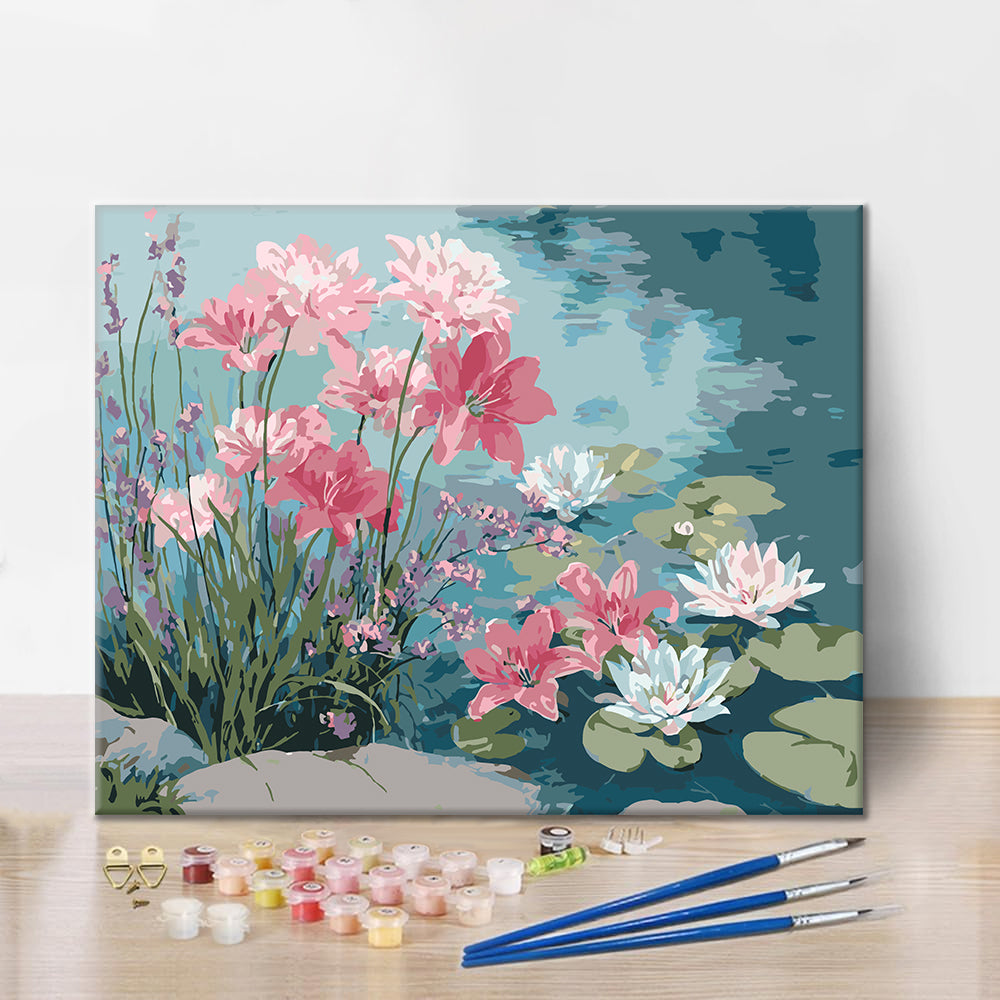 Water Lily Serenity - Paint by Numbers