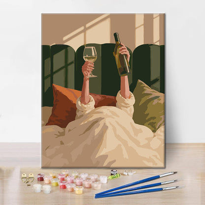 A Toast to Slow Mornings - Paint by Numbers