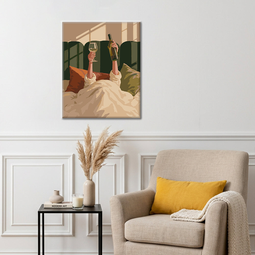 A Toast to Slow Mornings - Paint by Numbers
