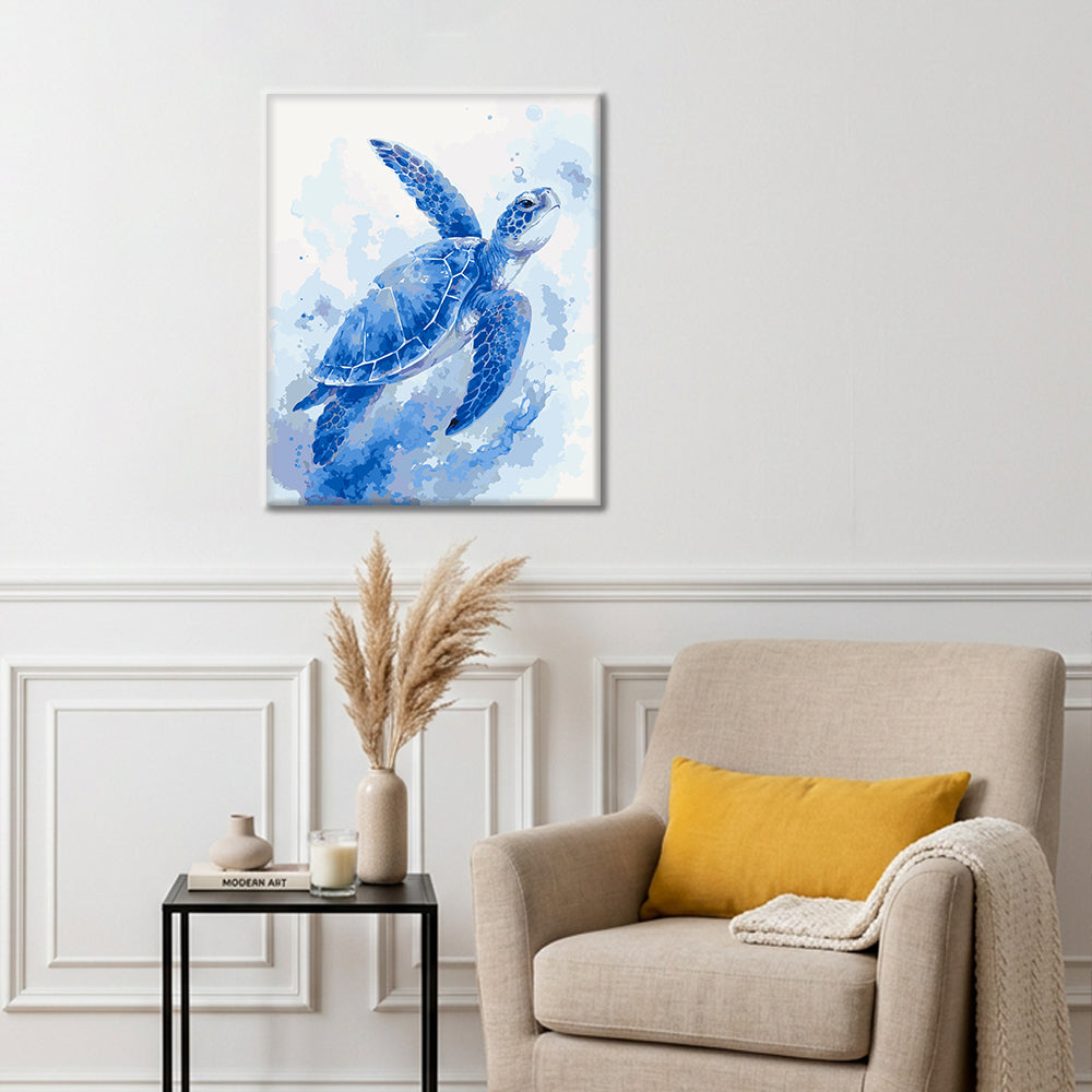 Blue Tide Guardian - Paint by Numbers