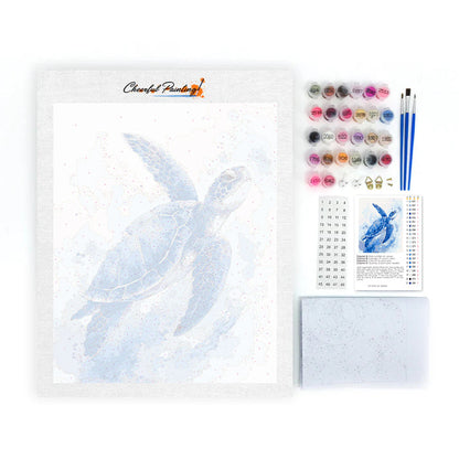 Blue Tide Guardian - Paint by Numbers