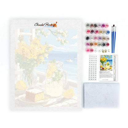 Lemon by the Sea - Paint by Numbers