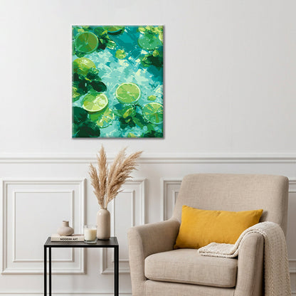 Minted Lime - Paint by Numbers