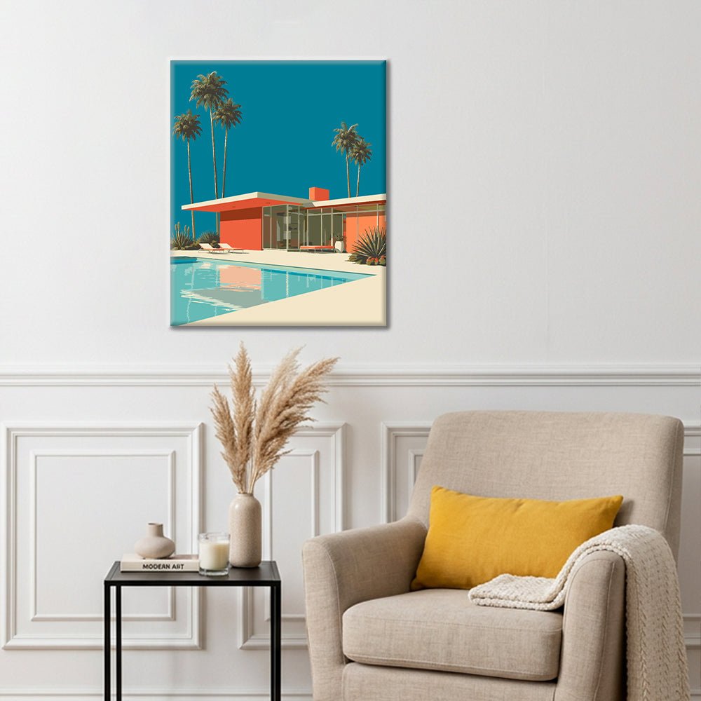 Palm Springs Retreat - Paint by Numbers