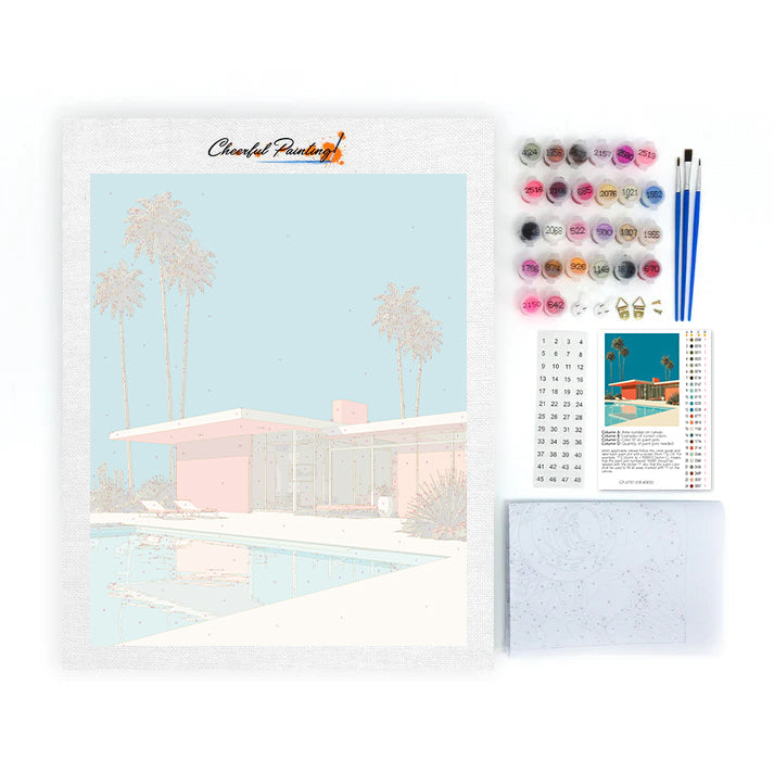 Palm Springs Retreat - Paint by Numbers