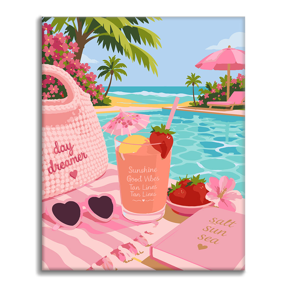 Pink Summer Escape - Paint by Numbers