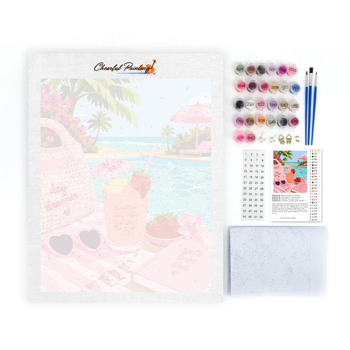 Pink Summer Escape - Paint by Numbers