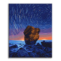 Star Trails Over the Sea - Paint by Numbers