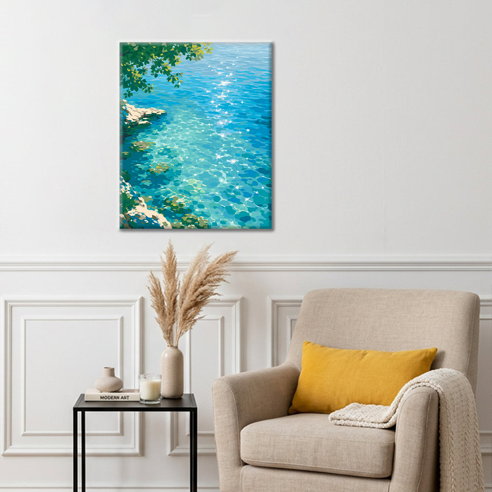 Sunlight on the Sea - Paint by Numbers