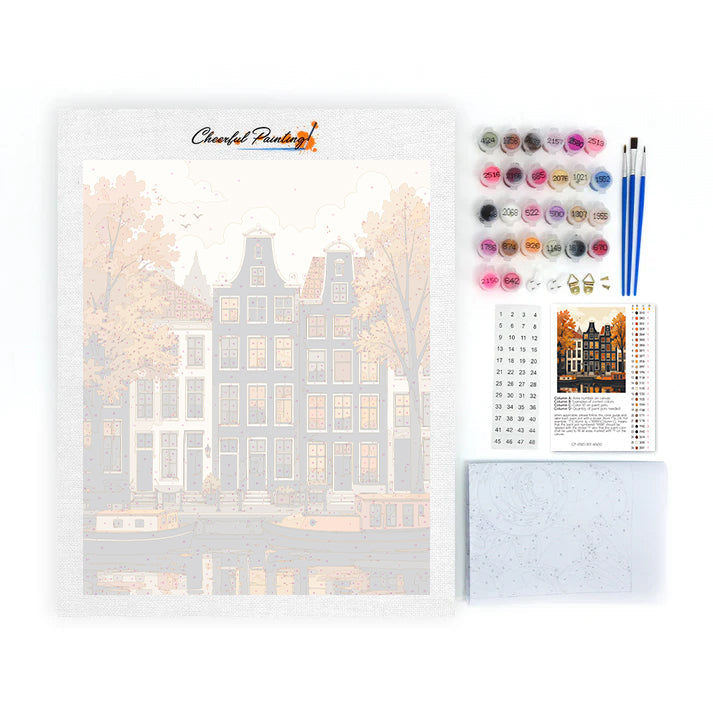 Amsterdam Autumn - Paint by Numbers