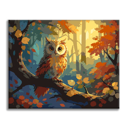 Autumn Owl - Paint by Numbers