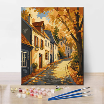 Autumn Town - Paint by Numbers
