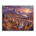 Autumn Valley Steam Train - Paint by Numbers