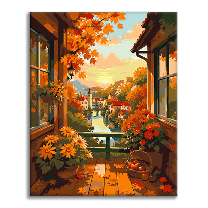 Balcony View - Paint by Numbers