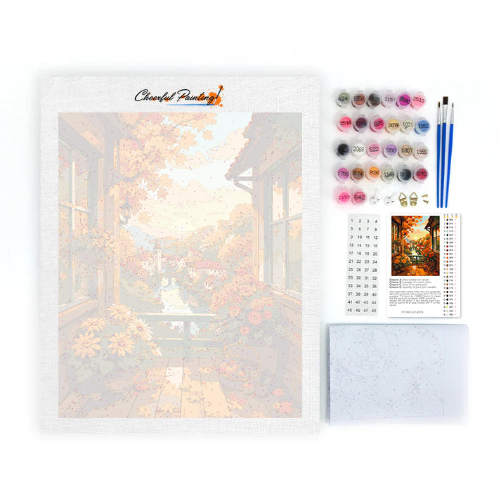 Balcony View - Paint by Numbers