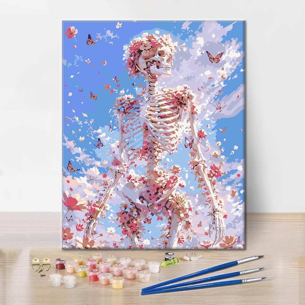 Blooming Bones - Paint by Numbers