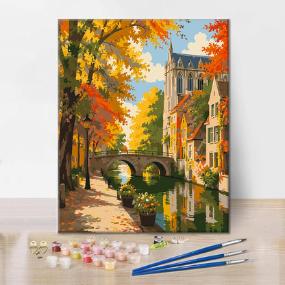 Canal Town - Paint by Numbers