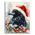 Christmas Raven - Paint by Numbers