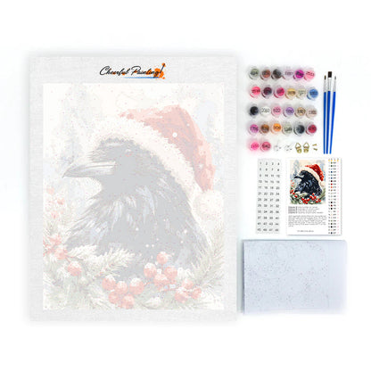 Christmas Raven - Paint by Numbers