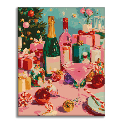 Christmas Toast & Cheers - Paint by Numbers