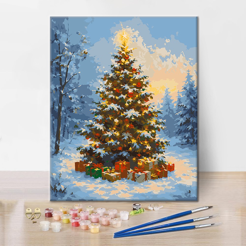 Christmas Tree Wonderland - Paint by Numbers
