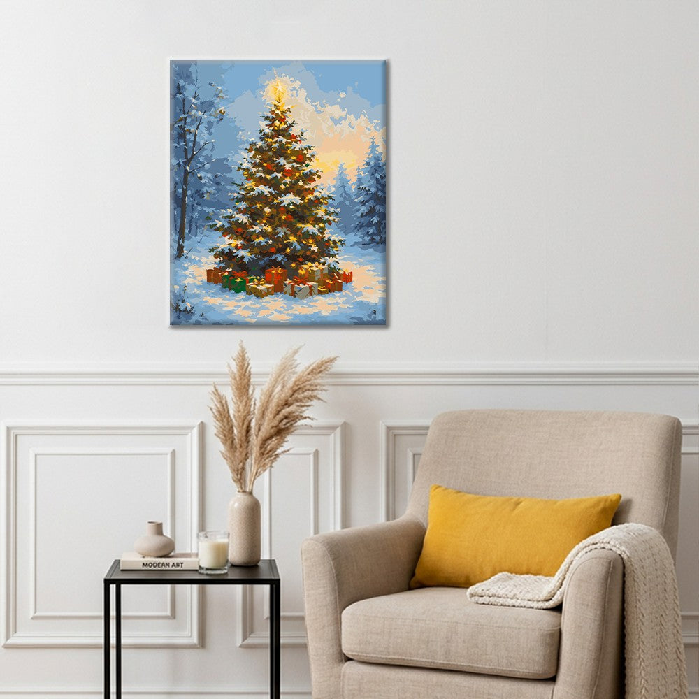 Christmas Tree Wonderland - Paint by Numbers