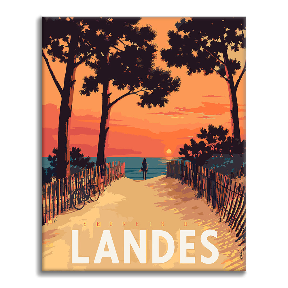 Coastal Sunse - Paint by Numbers