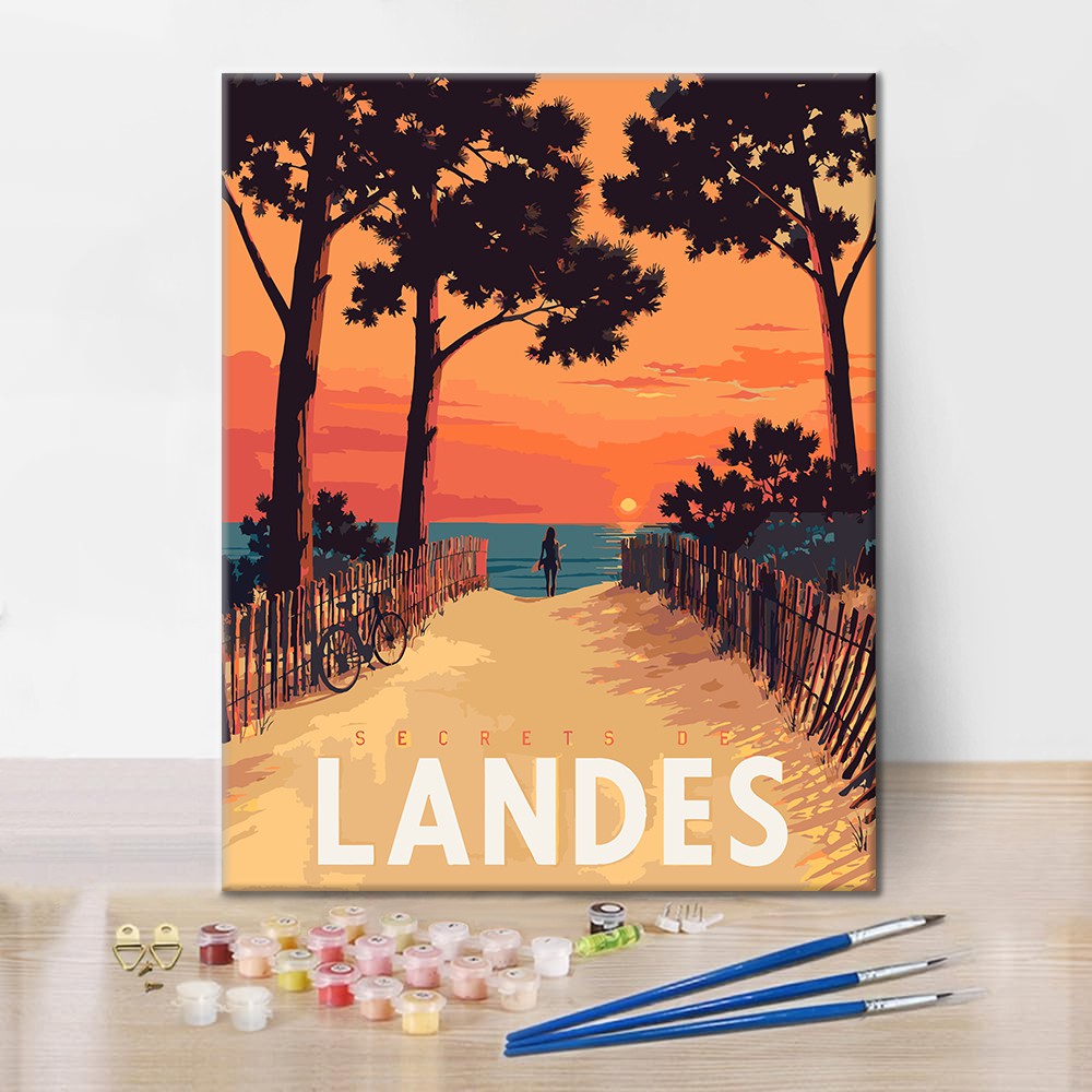 Coastal Sunse - Paint by Numbers
