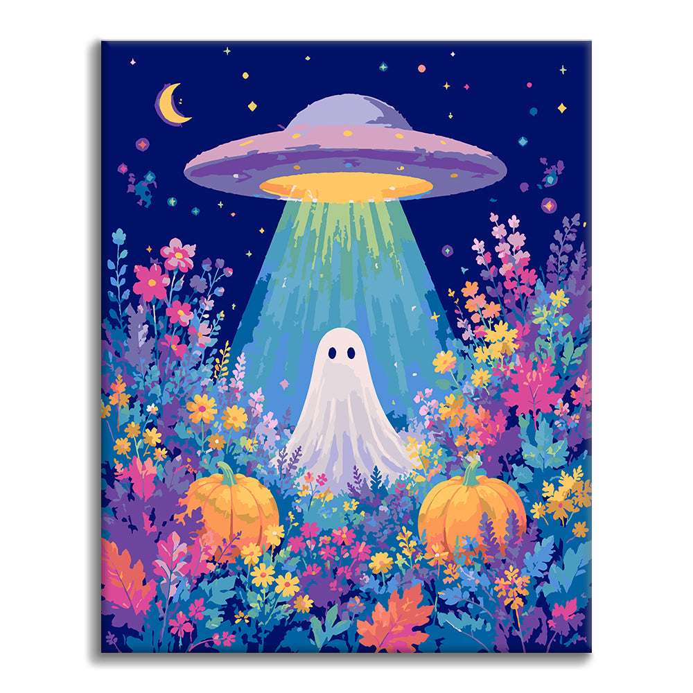 Cosmic Ghost Encounter - Paint by Numbers