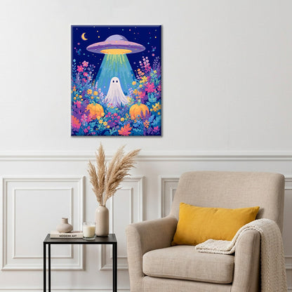 Cosmic Ghost Encounter - Paint by Numbers