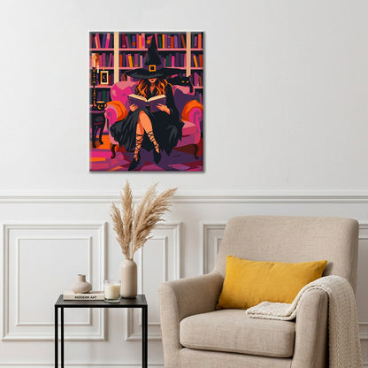 Cozy Witch Library - Paint by Numbers